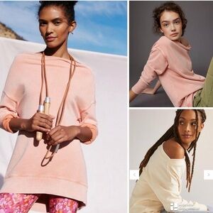 Anthropologie Pilcro Donna boatneck oversized sweatshirt